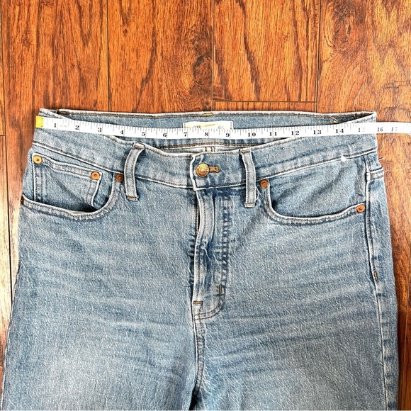 Madewell High Rise Light Wash The Perfect Vintage Jean Frayed Hem Size 29 Tall - Picture 7 of 15